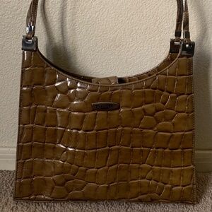 Apostrophe Brown Brown Shoulder Bag